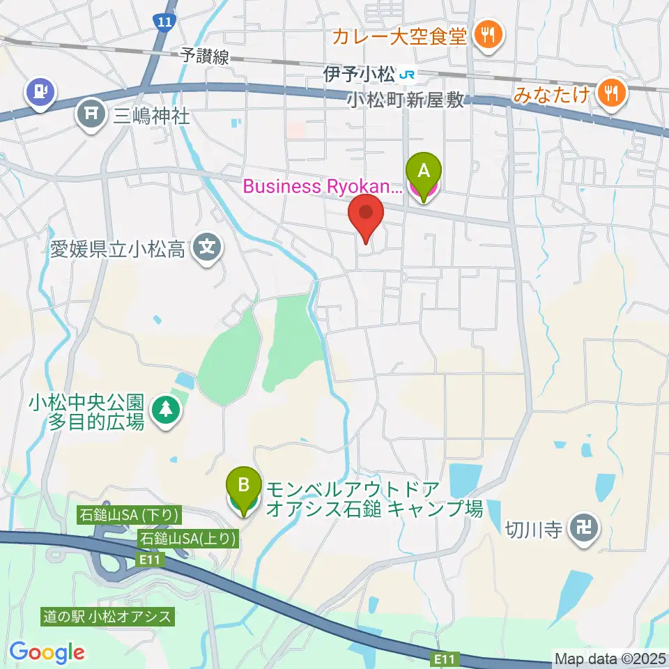 西条市立小松温芳図書館・郷土資料室周辺のホテル一覧地図