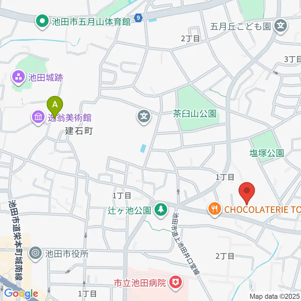 池田市立歴史民俗資料館周辺のホテル一覧地図