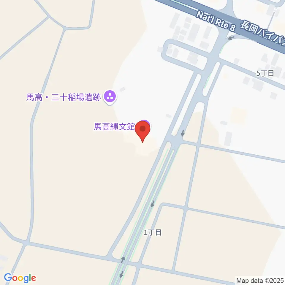 長岡市馬高縄文館周辺のホテル一覧地図