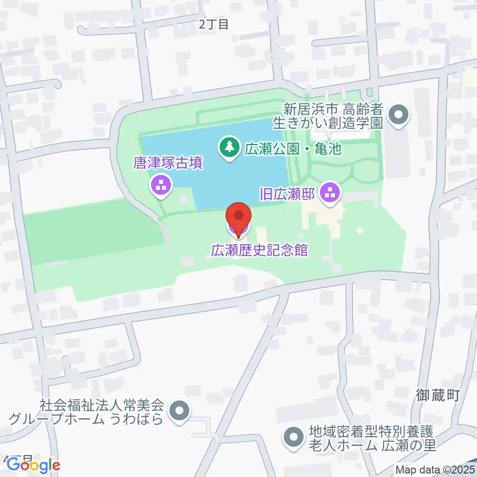 新居浜市広瀬歴史記念館周辺のホテル一覧地図