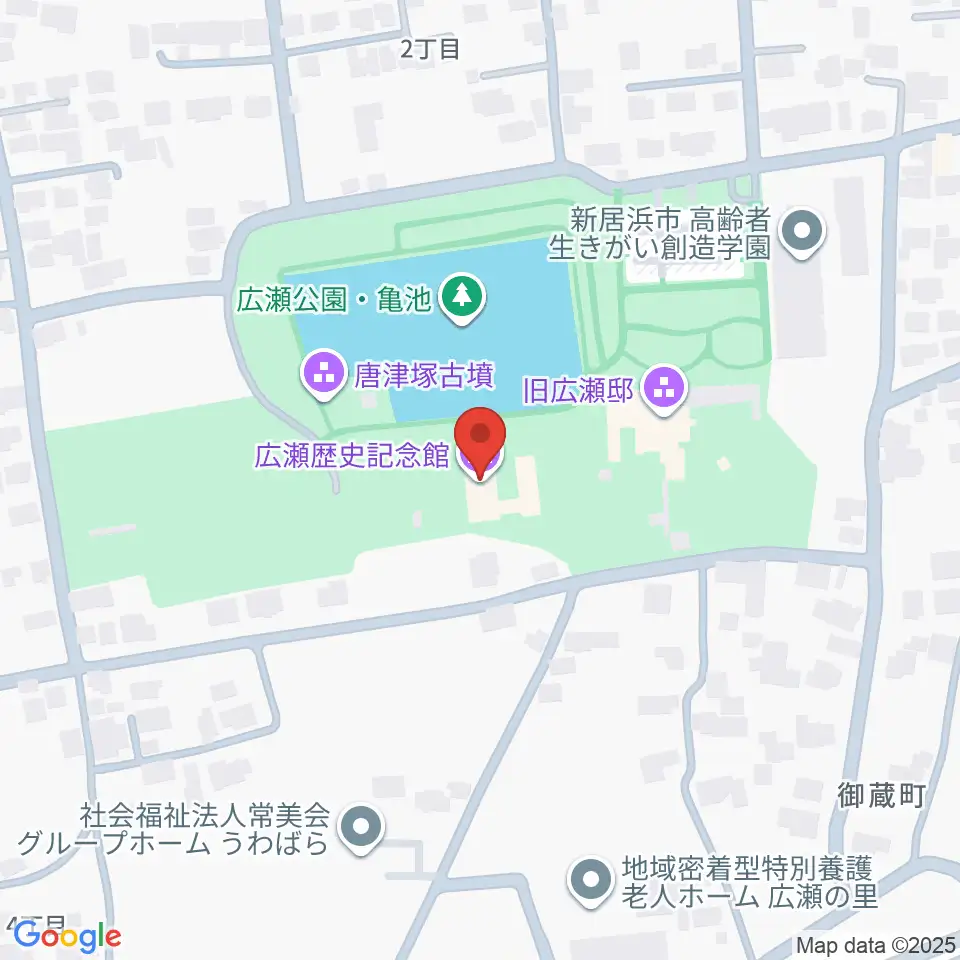新居浜市広瀬歴史記念館周辺のホテル一覧地図