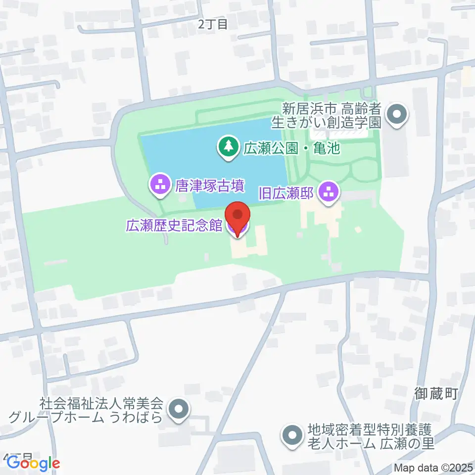 新居浜市広瀬歴史記念館周辺のホテル一覧地図