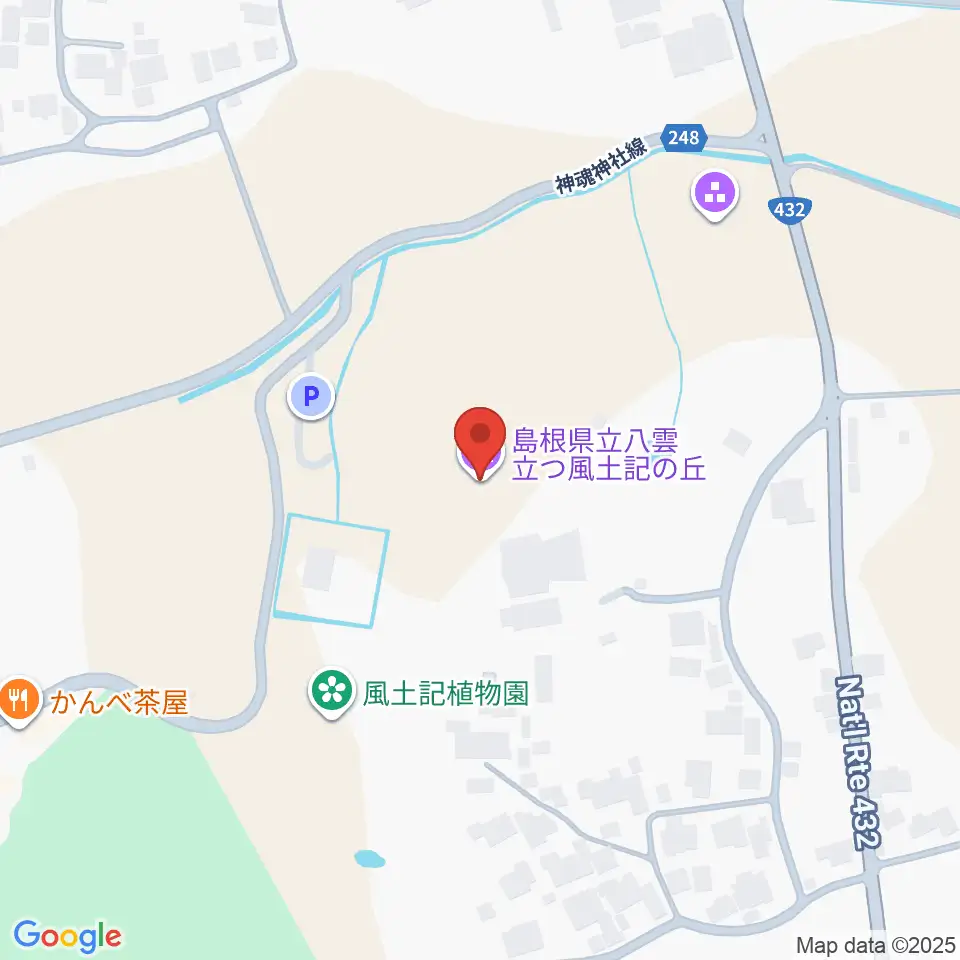 島根県立八雲立つ風土記の丘周辺のホテル一覧地図