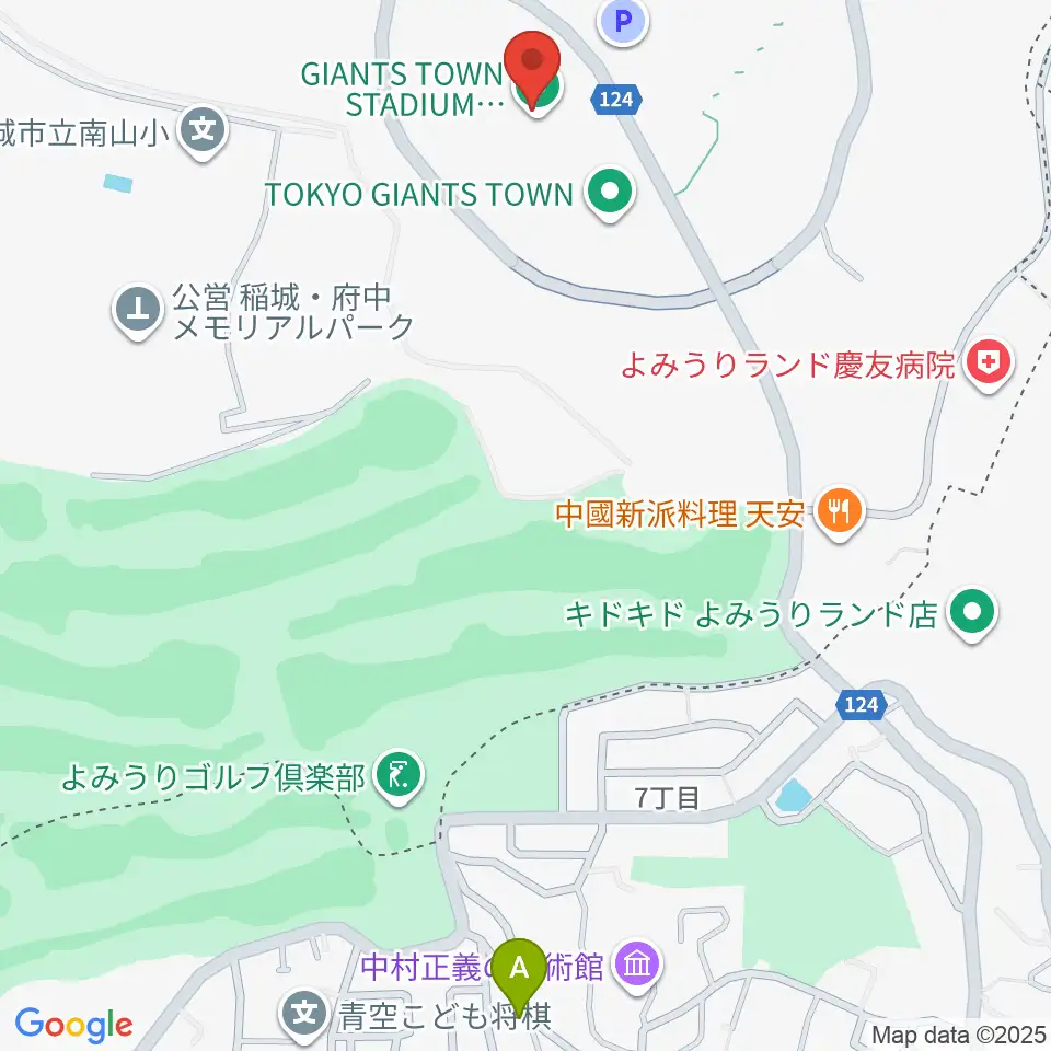 ジャイアンツタウンスタジアム周辺のホテル一覧地図