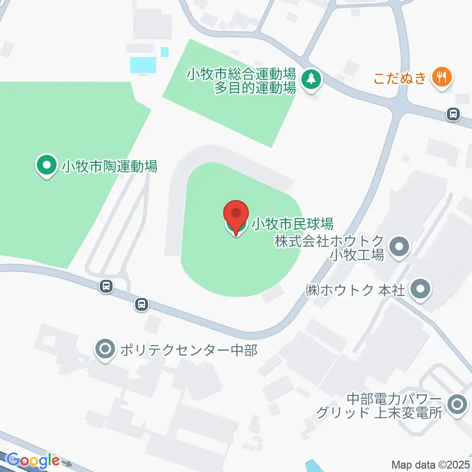 小牧市民球場周辺のホテル一覧地図