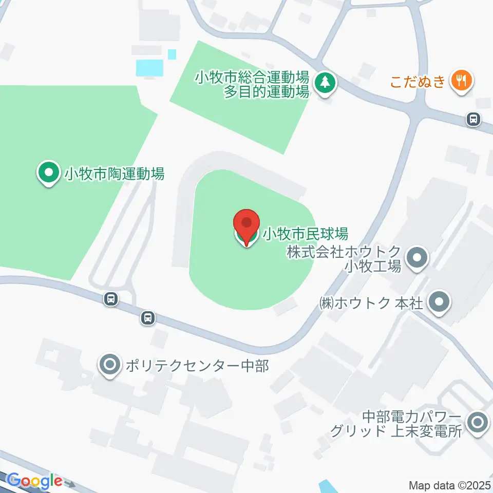 小牧市民球場周辺のホテル一覧地図