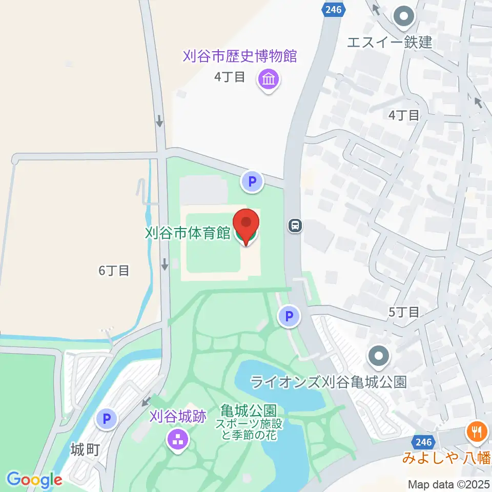 刈谷市体育館周辺のホテル一覧地図