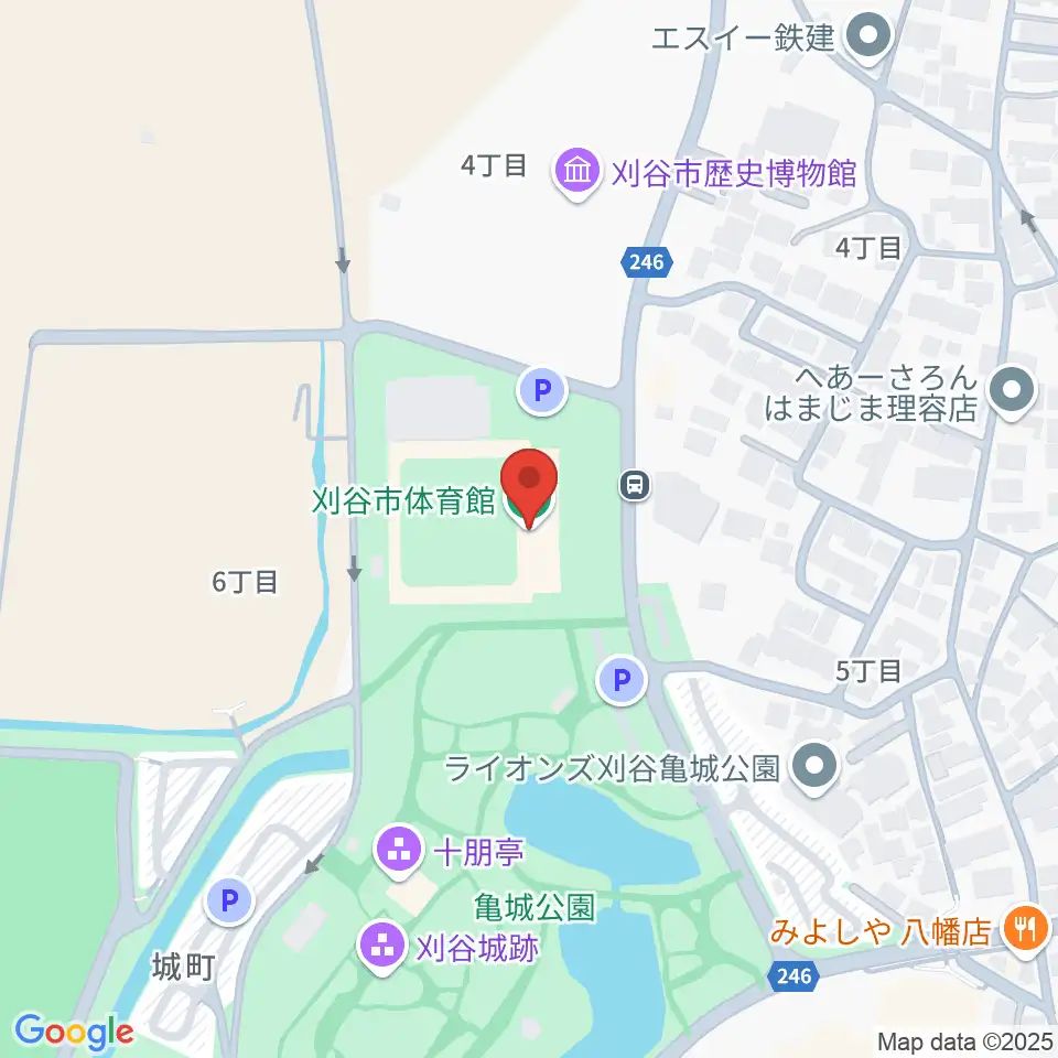 刈谷市体育館周辺のホテル一覧地図
