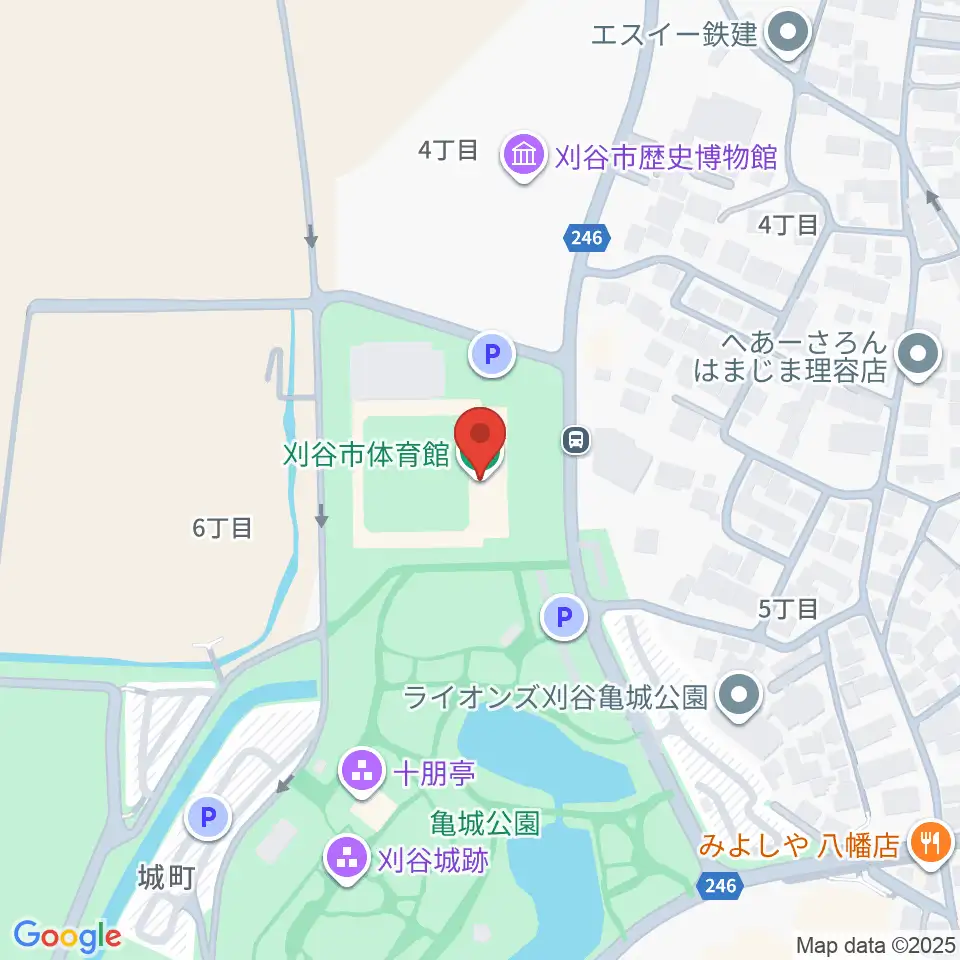 刈谷市体育館周辺のホテル一覧地図