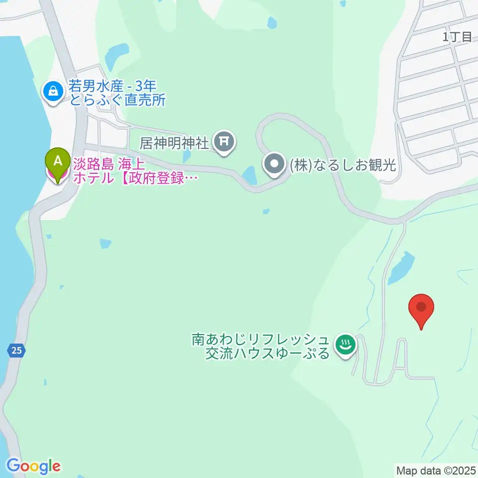 南あわじ市文化体育館周辺のホテル一覧地図