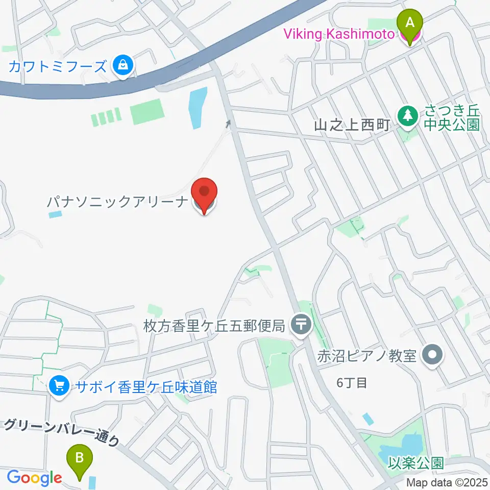 パナソニックアリーナ周辺のホテル一覧地図