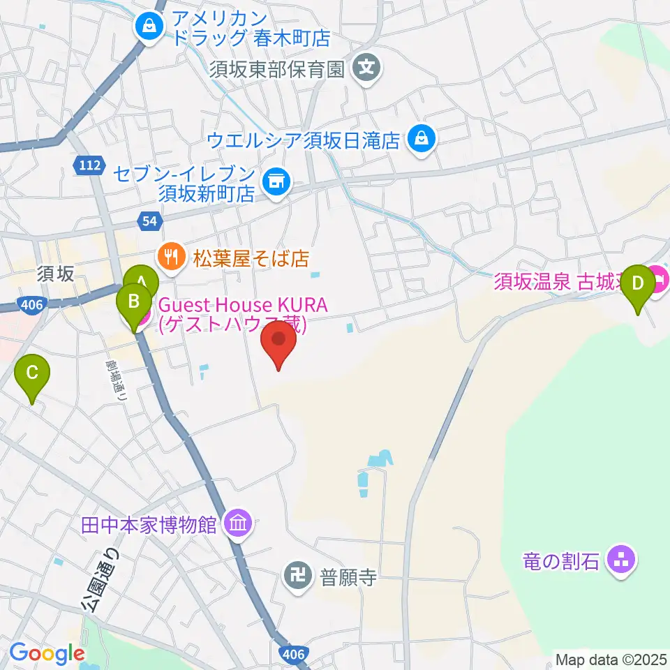須坂市市民体育館周辺のホテル一覧地図