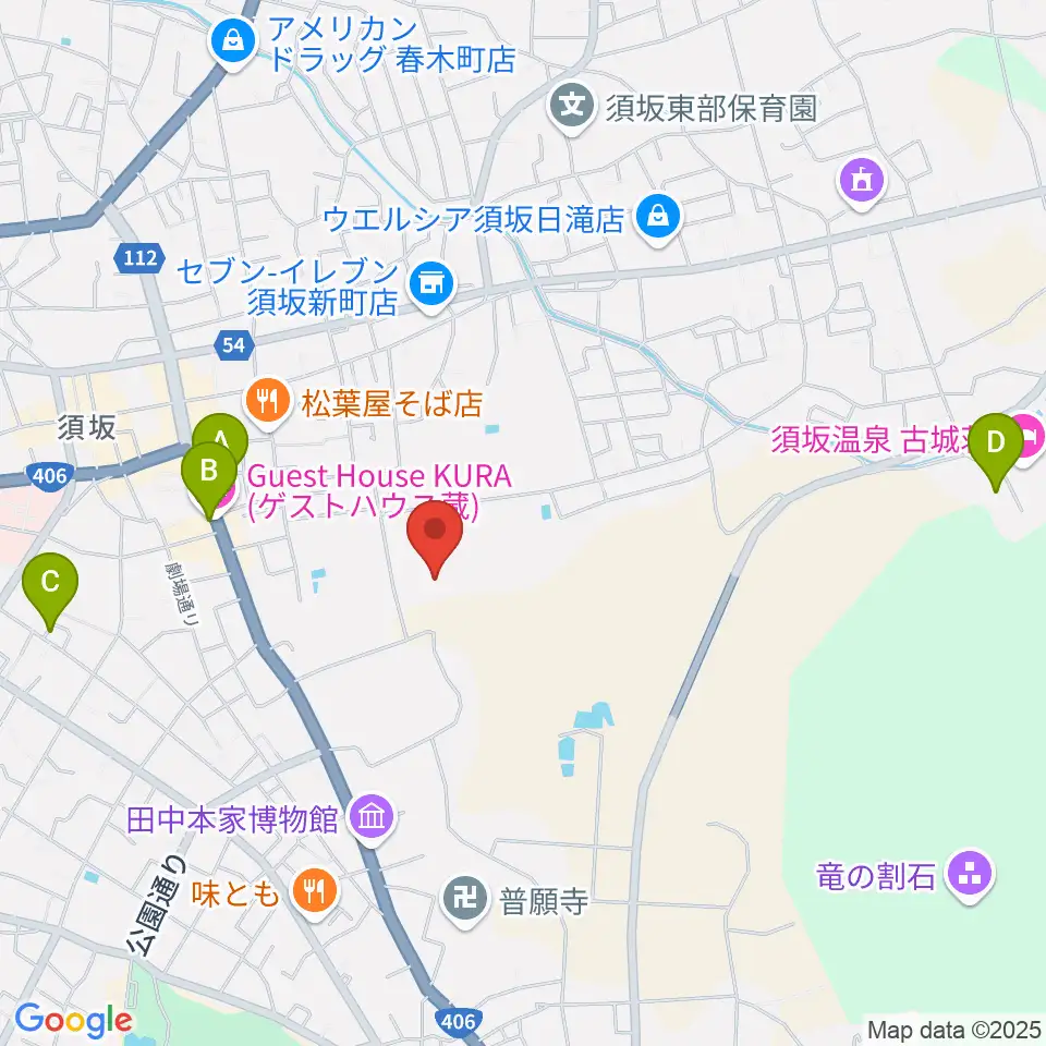 須坂市市民体育館周辺のホテル一覧地図