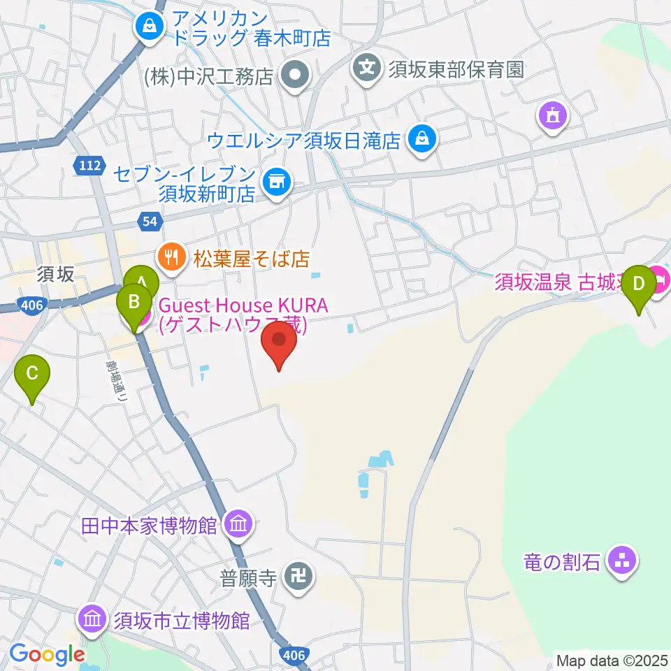 須坂市市民体育館周辺のホテル一覧地図