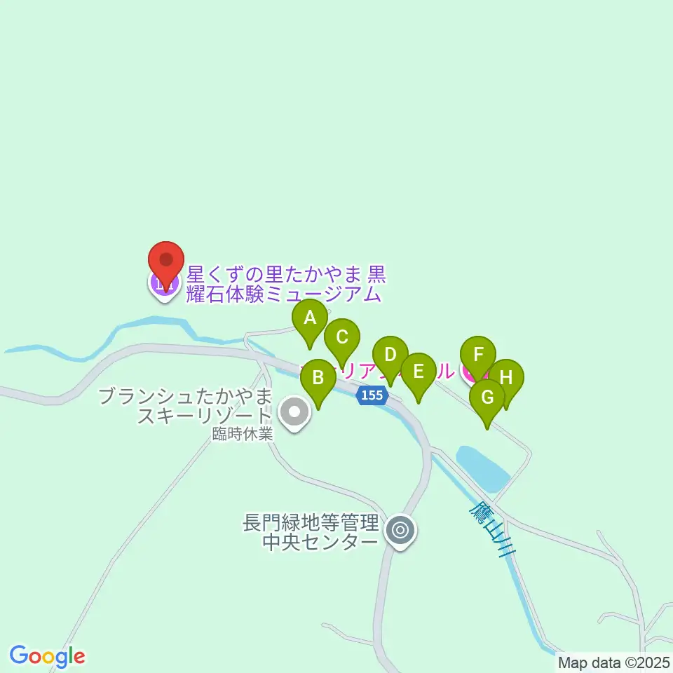 黒耀石体験ミュージアム周辺のホテル一覧地図