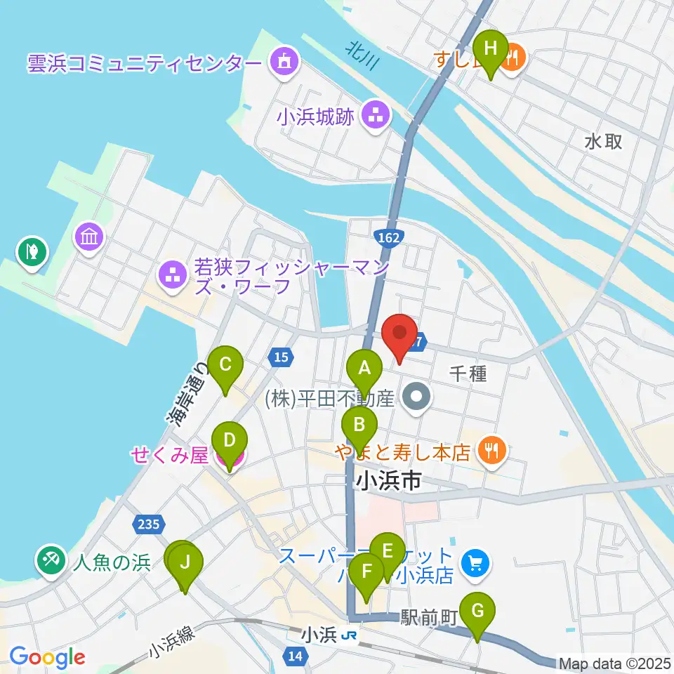 山川登美子記念館周辺のホテル一覧地図