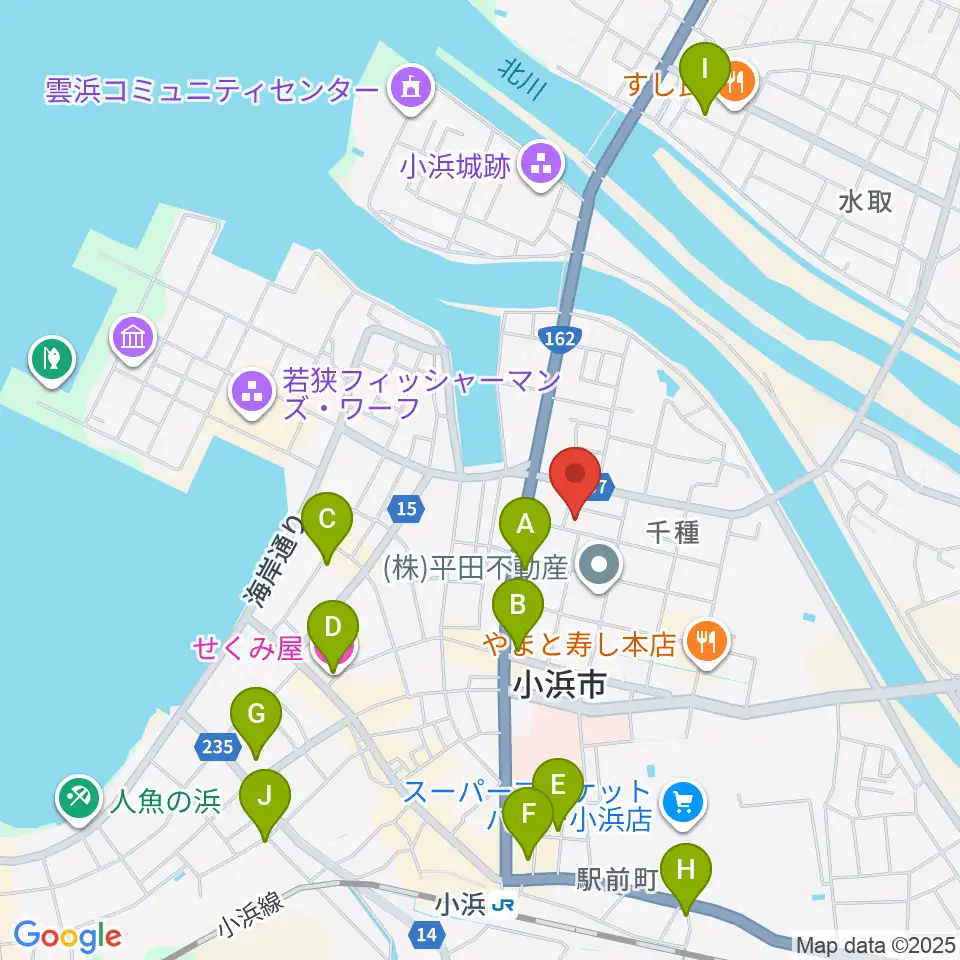 山川登美子記念館周辺のホテル一覧地図