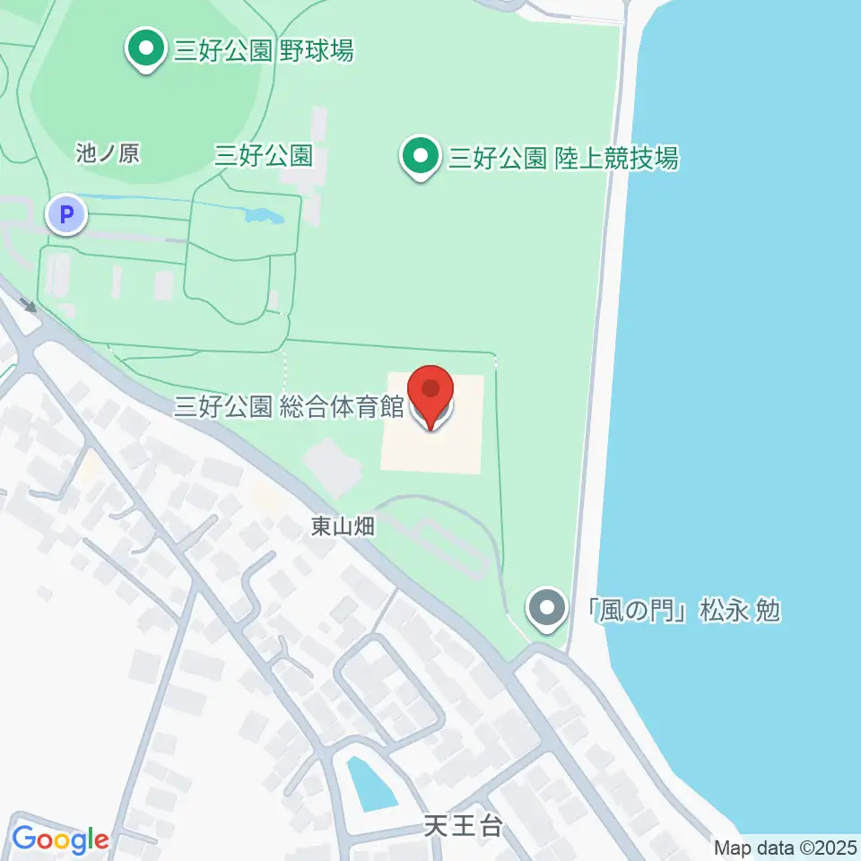 三好公園総合体育館周辺のホテル一覧地図