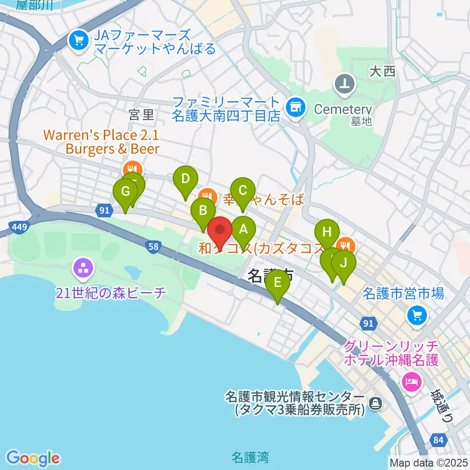 21世紀の森体育館周辺のホテル一覧地図