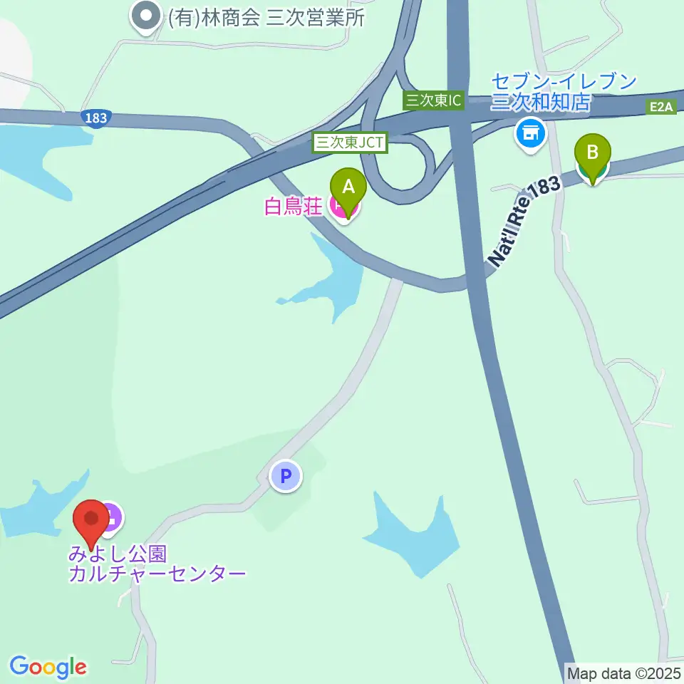 電光石火みよしパーク周辺のホテル一覧地図