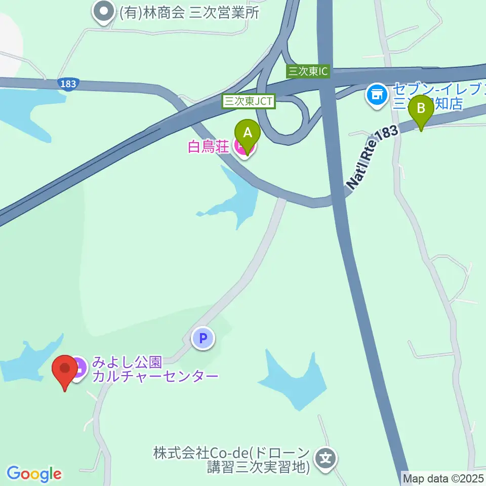 電光石火みよしパーク周辺のホテル一覧地図
