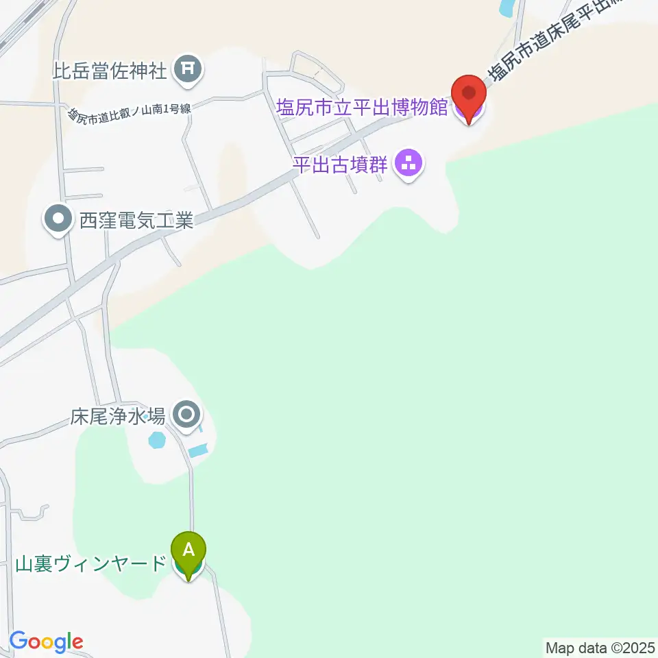 塩尻市立平出博物館周辺のホテル一覧地図