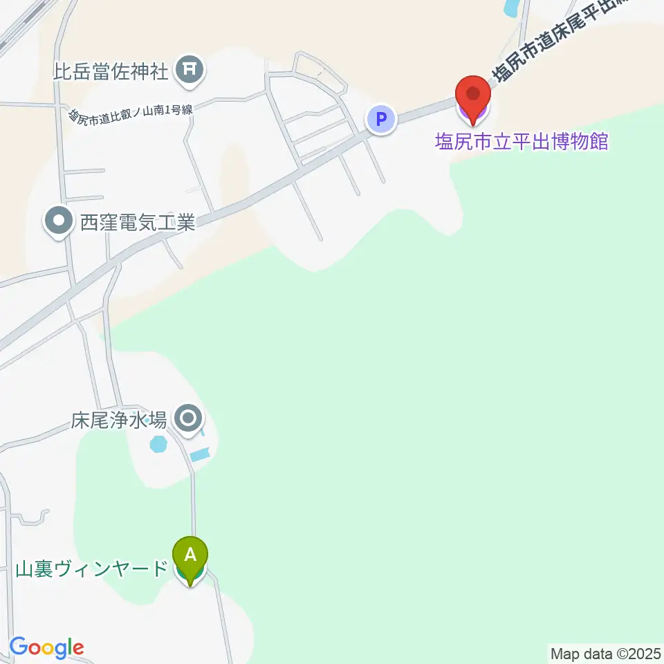 塩尻市立平出博物館周辺のホテル一覧地図