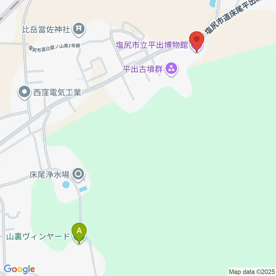 塩尻市立平出博物館周辺のホテル一覧地図