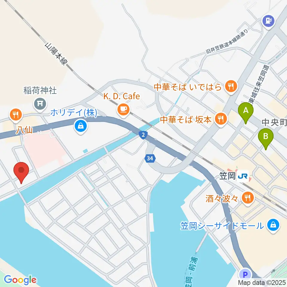 笠岡市立郷土館周辺のホテル一覧地図