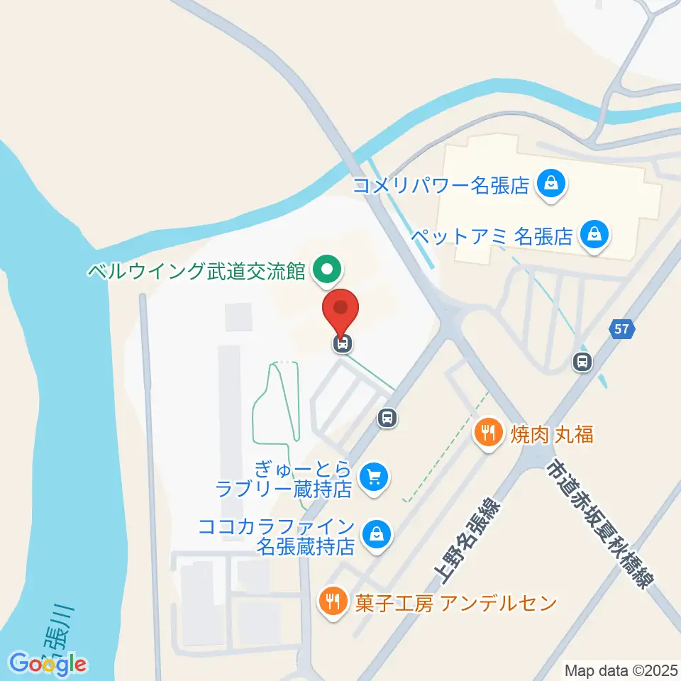 ベルウイング武道交流館周辺のホテル一覧地図