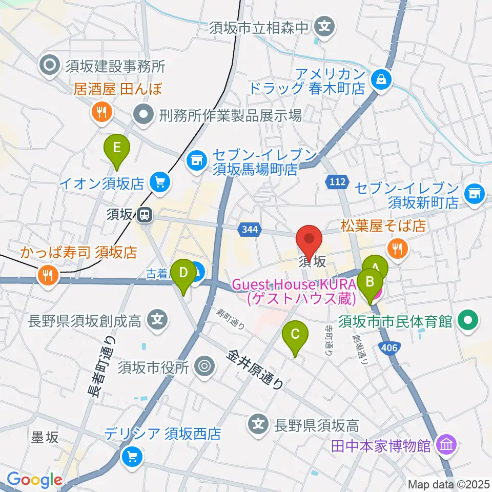 須坂市笠鉾会館ドリームホール周辺のホテル一覧地図