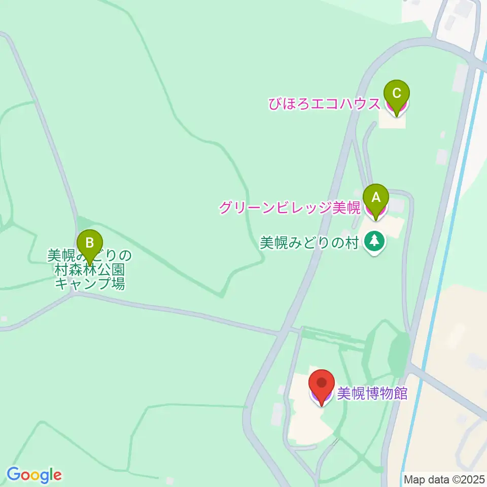 美幌博物館周辺のホテル一覧地図