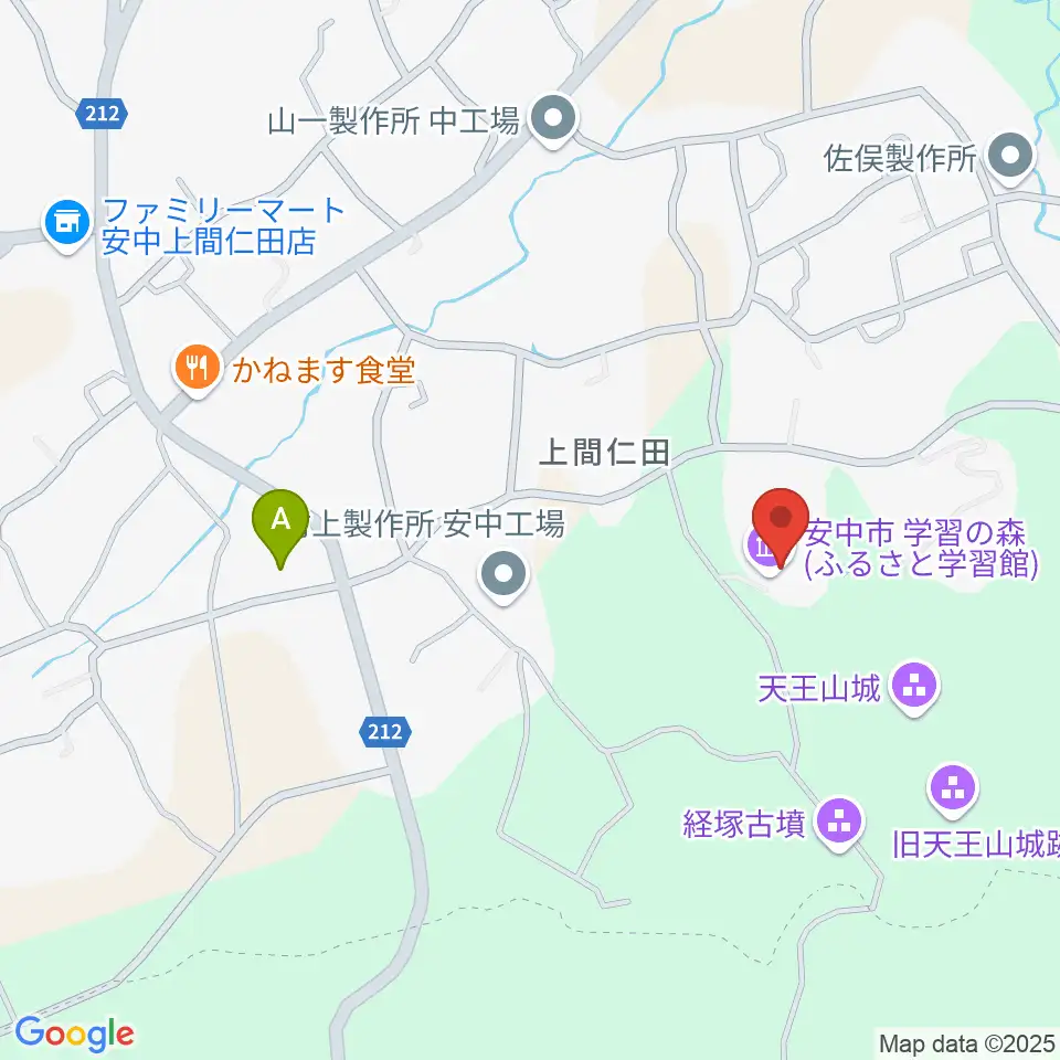 安中市学習の森ふるさと学習館周辺のホテル一覧地図