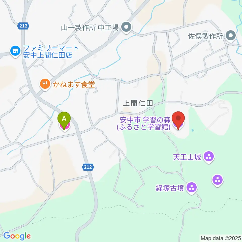安中市学習の森ふるさと学習館周辺のホテル一覧地図
