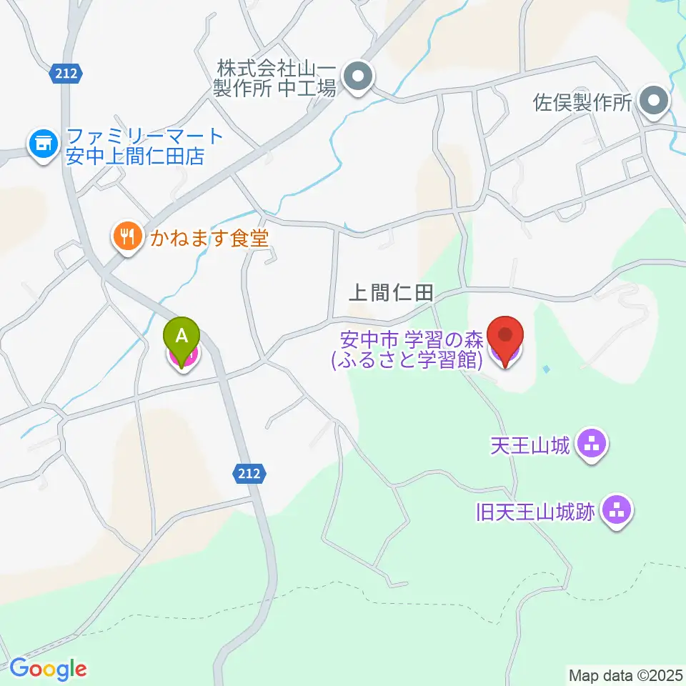 安中市学習の森ふるさと学習館周辺のホテル一覧地図