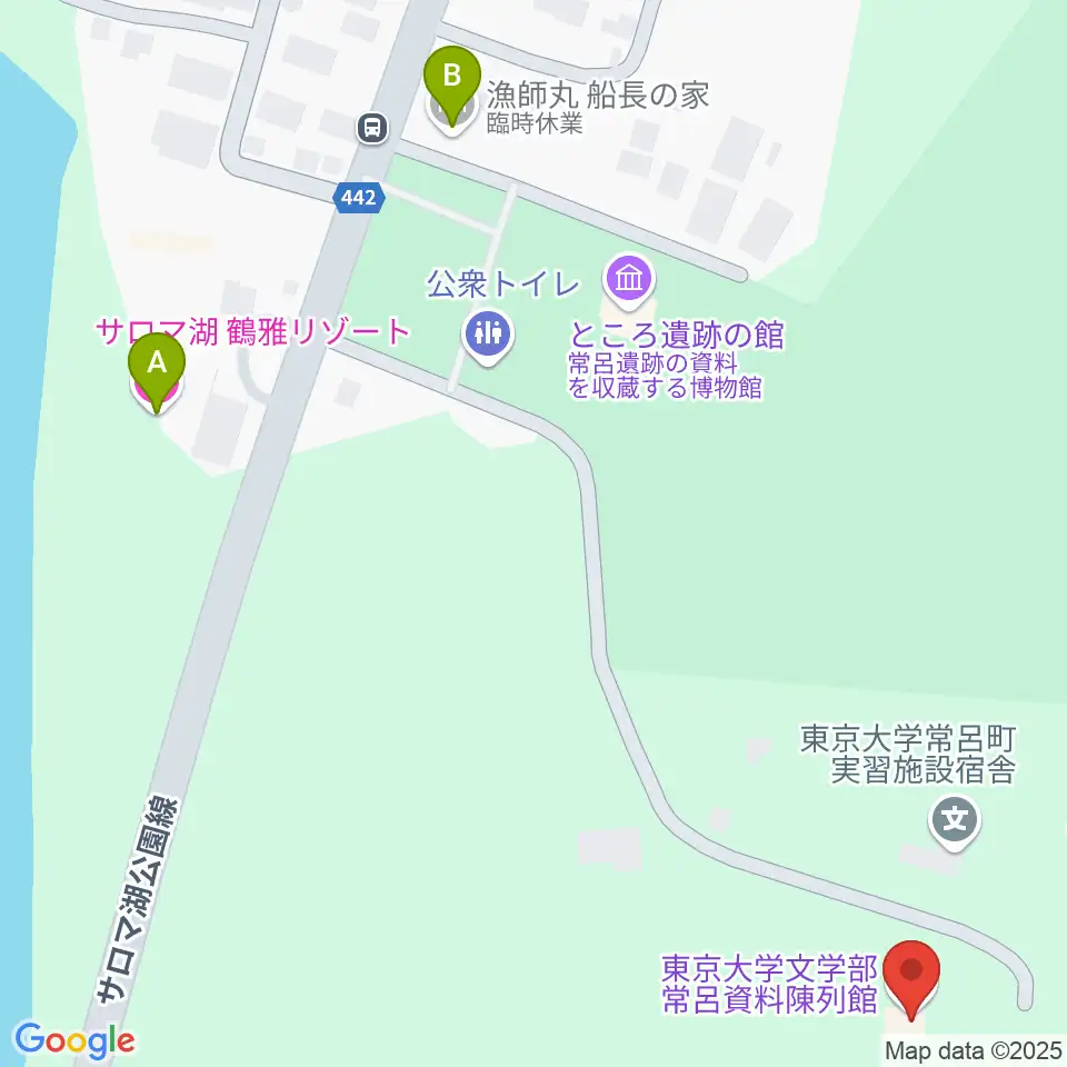 東京大学常呂資料陳列館周辺のホテル一覧地図