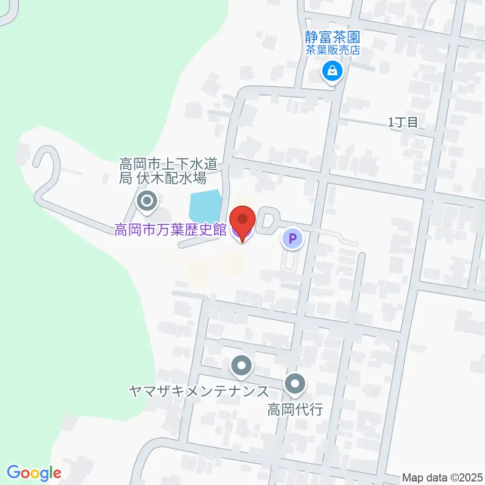 高岡市万葉歴史館周辺のホテル一覧地図