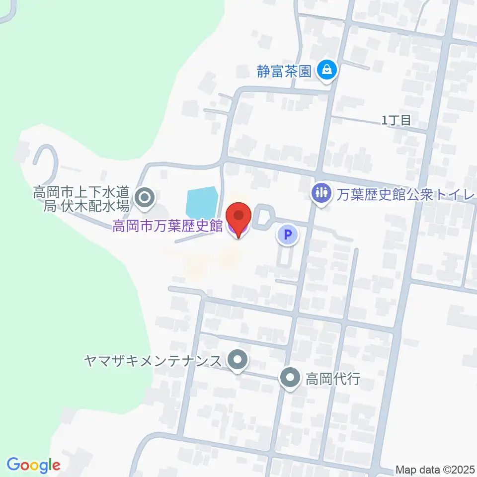 高岡市万葉歴史館周辺のホテル一覧地図
