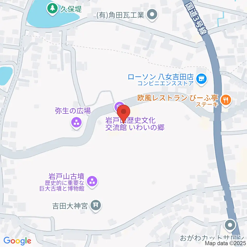 岩戸山歴史文化交流館 いわいの郷周辺のホテル一覧地図