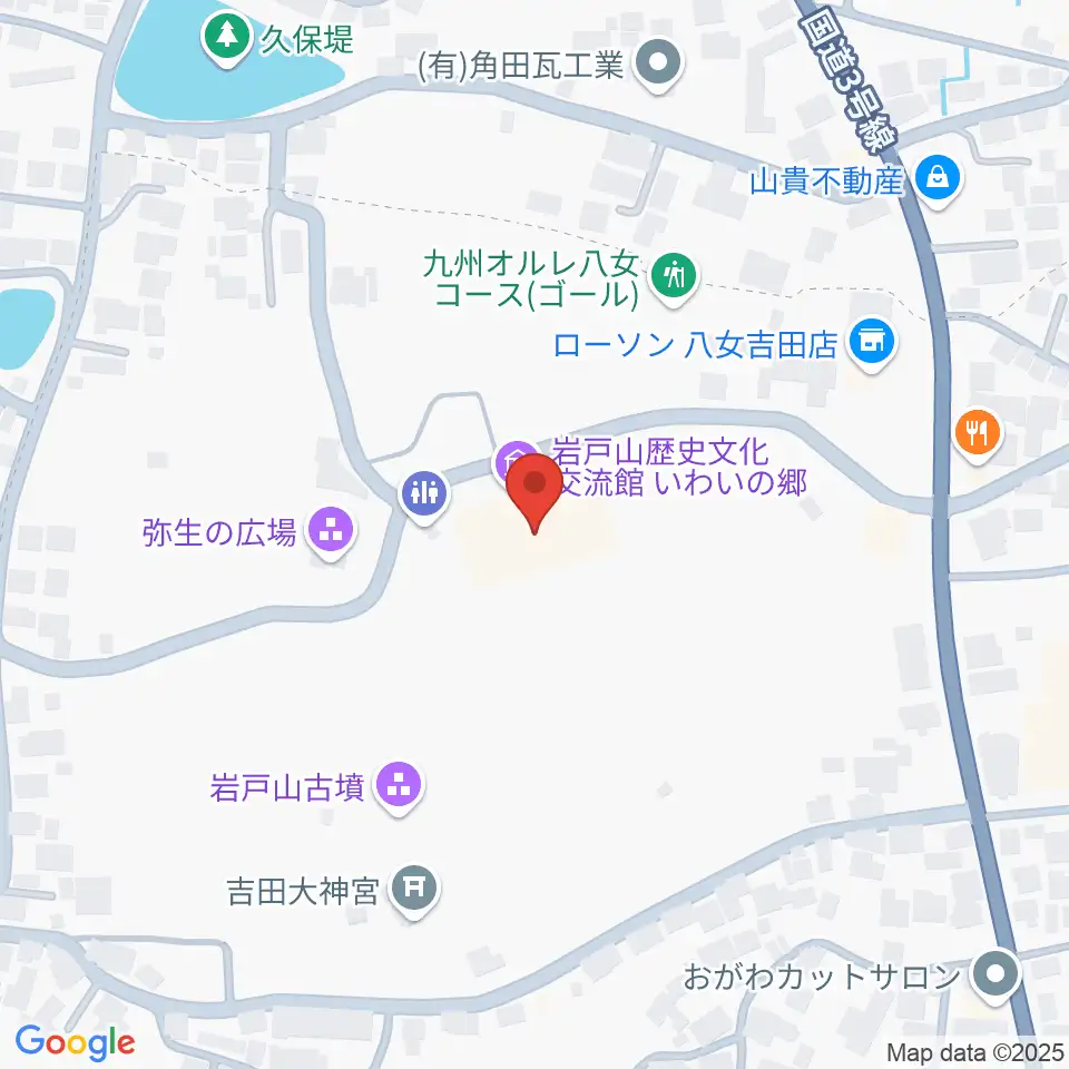 岩戸山歴史文化交流館 いわいの郷周辺のホテル一覧地図