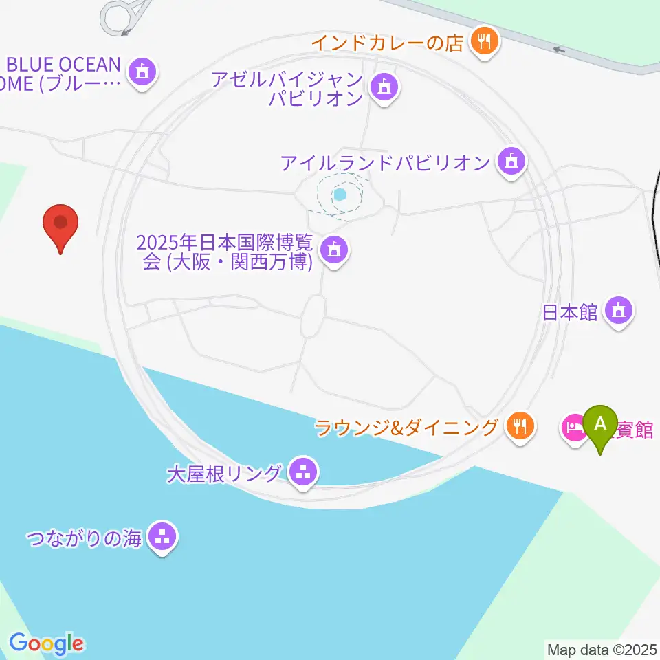 EXPOメッセ WASSE周辺のホテル一覧地図