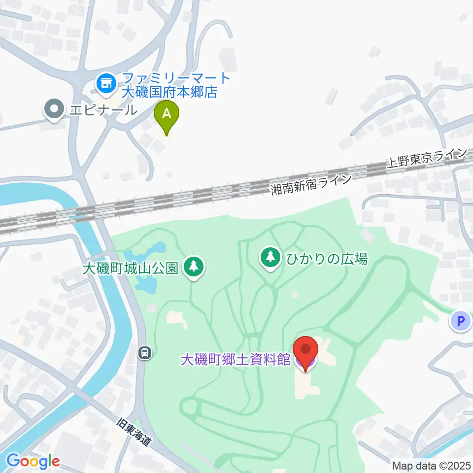 大磯町郷土資料館周辺のホテル一覧地図
