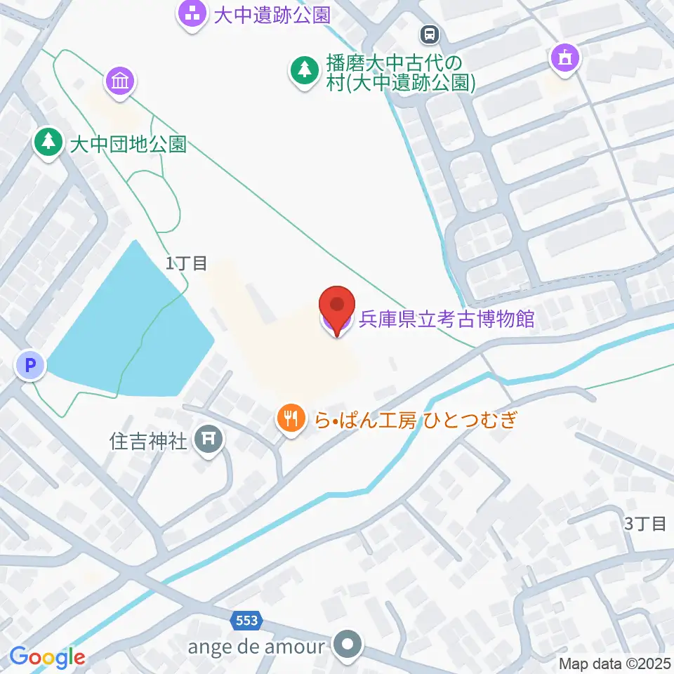 兵庫県立考古博物館周辺のホテル一覧地図