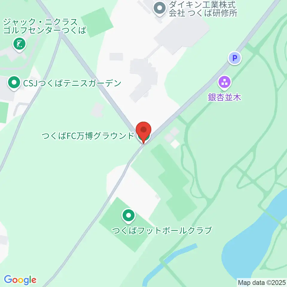 つくばFC万博グラウンド周辺のホテル一覧地図