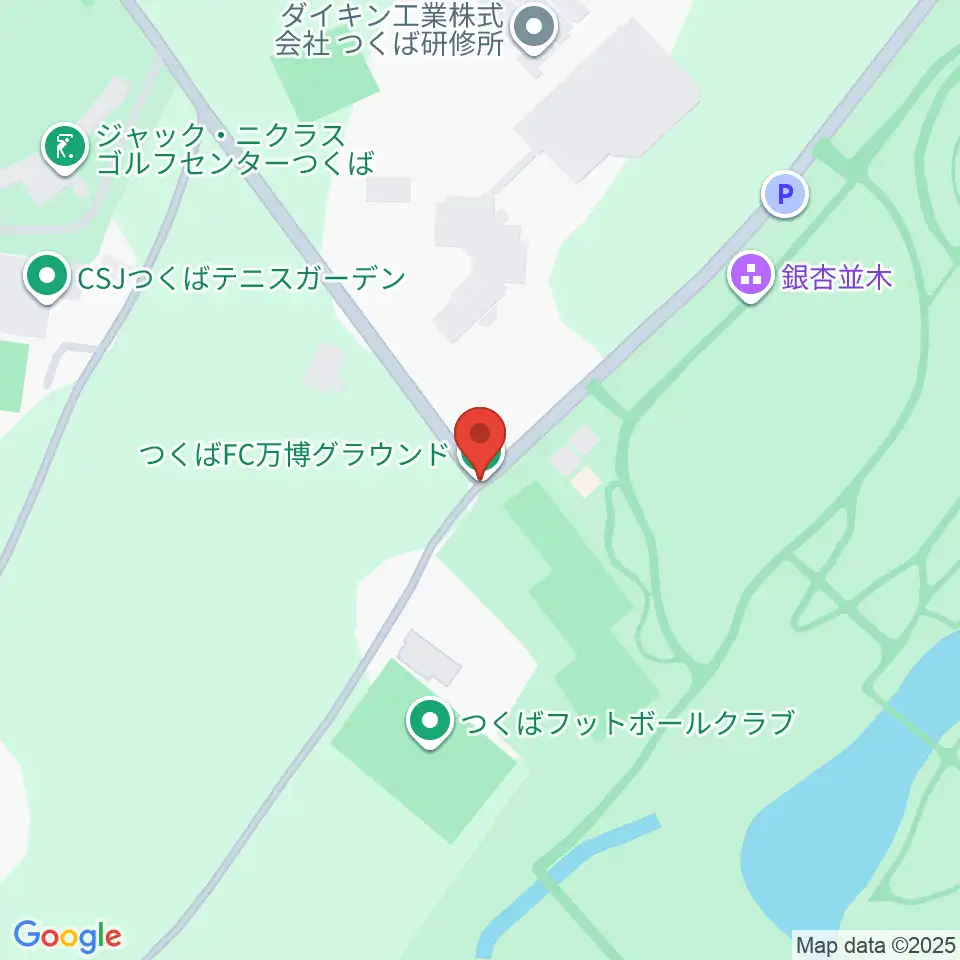 つくばFC万博グラウンド周辺のホテル一覧地図