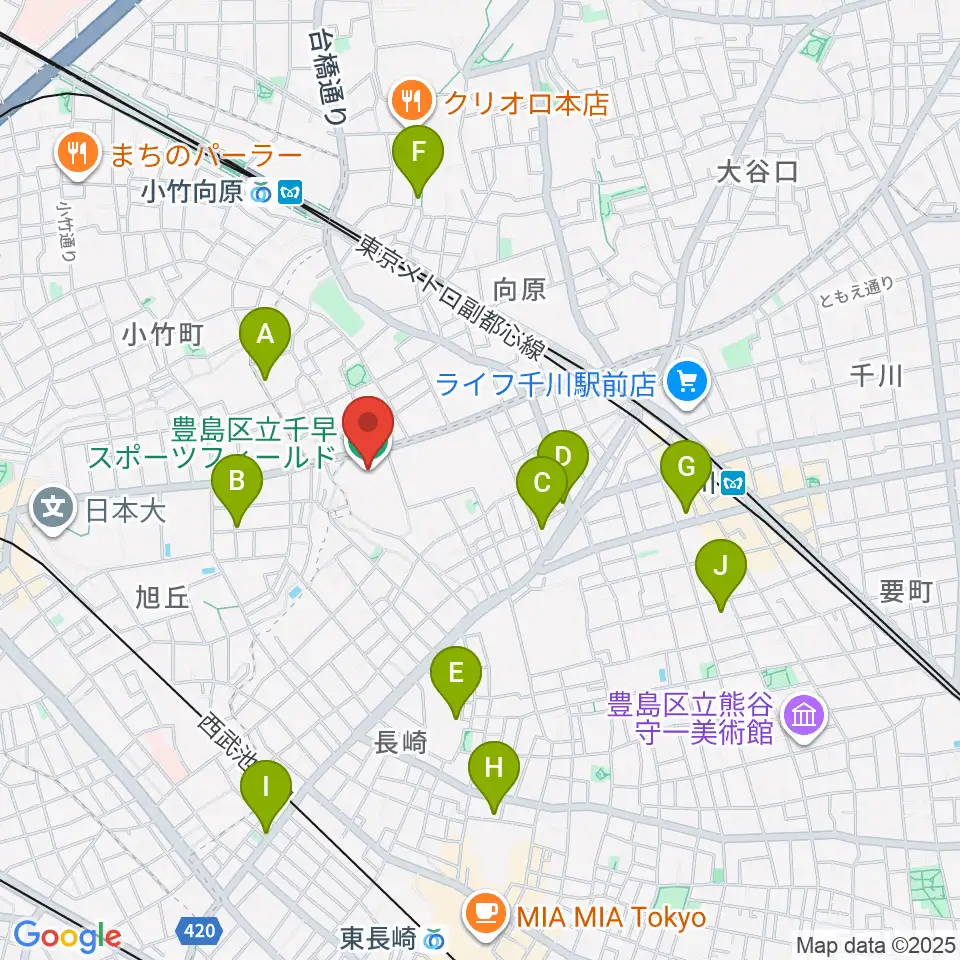 千早スポーツフィールド運動場周辺のホテル一覧地図