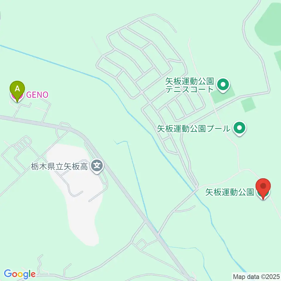 緑新スタジアムYAITA周辺のホテル一覧地図