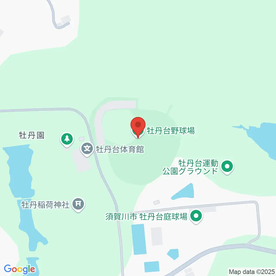 牡丹台野球場周辺のホテル一覧地図