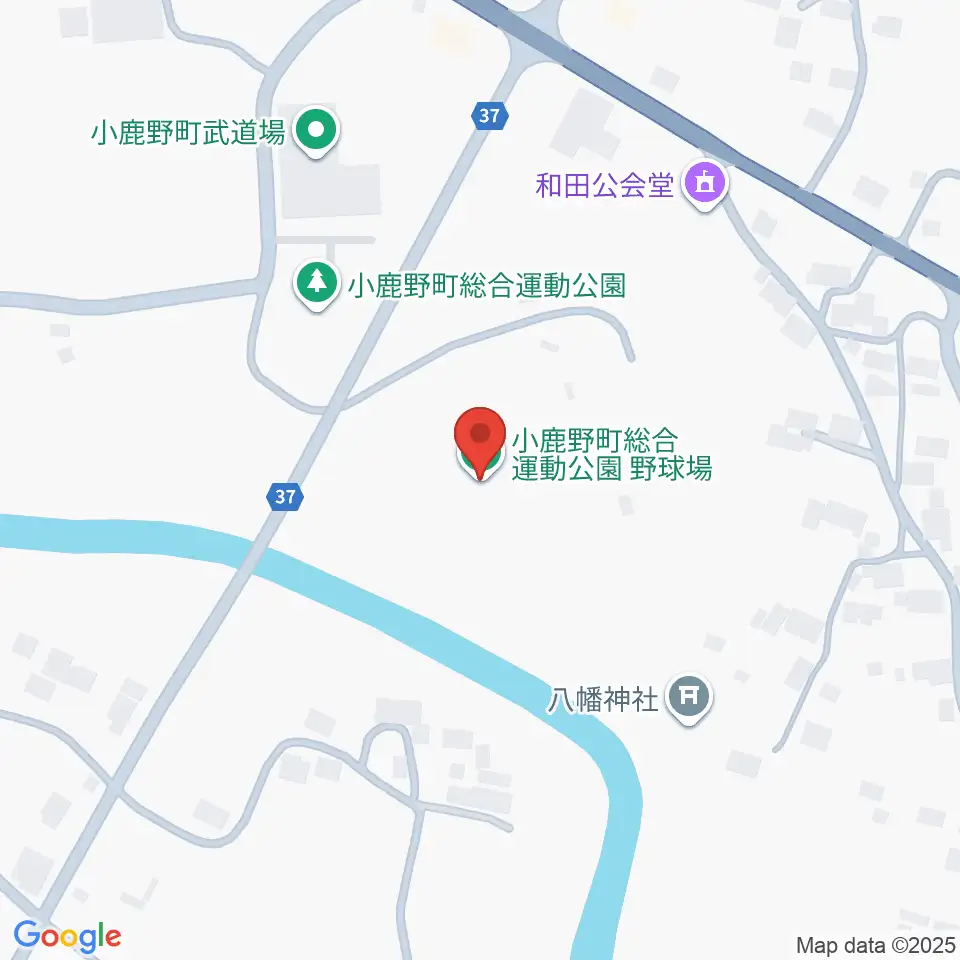 小鹿野町総合運動公園野球場周辺のホテル一覧地図