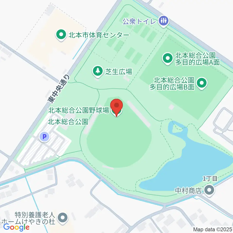 北本総合公園野球場周辺のホテル一覧地図